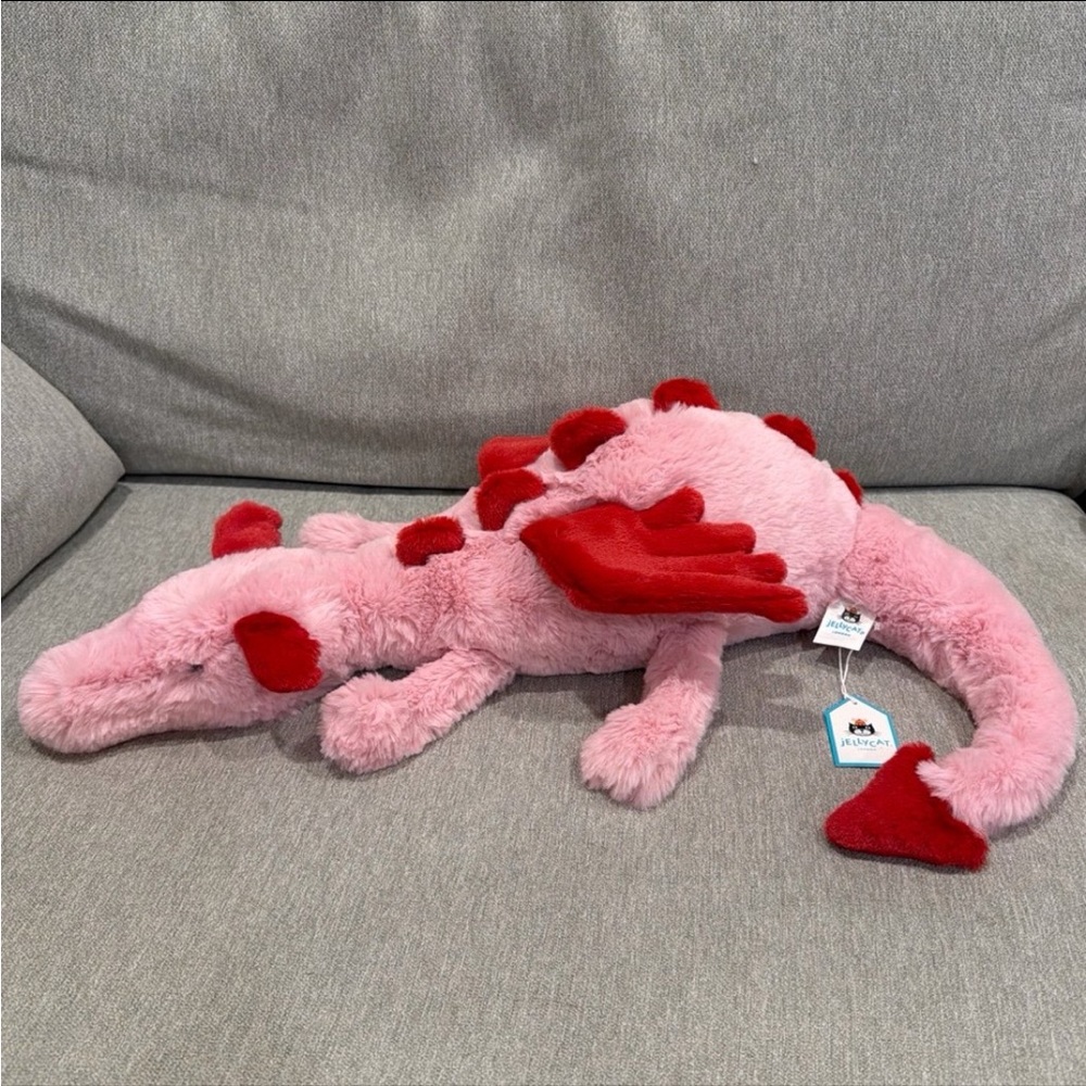AUTHENTIC Jellycat Heart Dragon - NWT